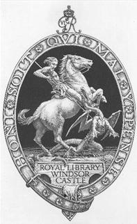Royal bookplate for George VI by Stephen Gooden
