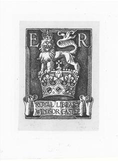 Royal bookplate for King Edward VII by G W Eve