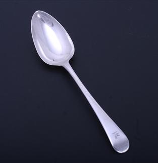 A Regency Old English pattern sterling silver table spoon
