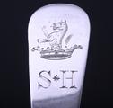 A George III Old English pattern sterling silver table spoon