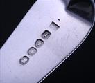 Service of George IV fiddle pattern sterling silver flatware for twelve people