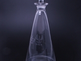 A 19th century armorial glass water carafe