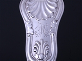 A George IV King's pattern sterling silver fish slice