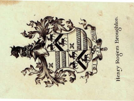 An early 20th century armorial bookplate