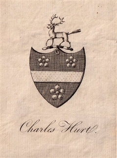 An 18th century armorial bookplate