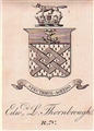 A 19th century framed armorial bookplate