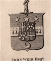 An 18th century framed armorial bookplate