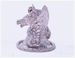 Fine set of three Victorian sterling silver Armorial finials for the TOLLEMACHE family