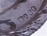 Fine set of three Victorian sterling silver Armorial finials for the TOLLEMACHE family