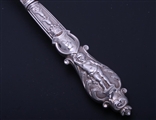 Fine Victorian rare pattern sterling silver dessert service for 8 people
