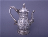 A Victorian sterling silver coffee pot