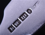 PROVINCIAL: A George III sterling silver fiddle pattern dessert fork