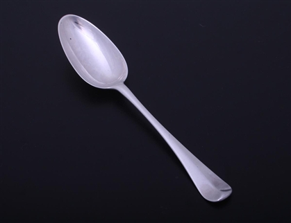 A George II Hanoverian pattern sterling silver table spoon