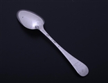 A George II Hanoverian pattern sterling silver table spoon