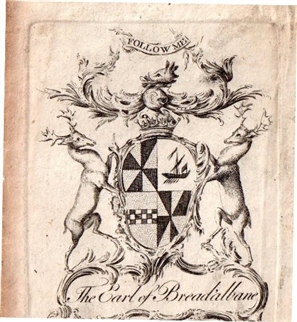 An early 18th century framed armorial bookplate