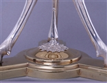 Fine Victorian silver and glass figural centrepiece