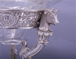 Fine Victorian silver and glass figural centrepiece