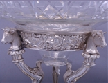 Fine Victorian silver and glass figural centrepiece