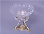 Fine Victorian silver and glass figural centrepiece