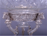Fine Victorian silver and glass figural centrepiece