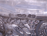 Fine Victorian silver and glass figural centrepiece