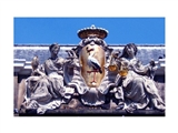 THE HAGUE: Fine and impressive armorial silver fork and spoon