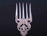 THE HAGUE: Fine and impressive armorial silver fork and spoon