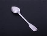 A Victorian fiddle pattern sterling silver table spoon