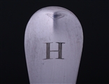 A George II Hanoverian pattern sterling silver soup ladle