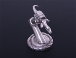A George IV sterling silver armorial paperweight