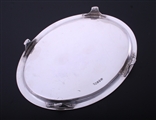 NAVAL INTEREST: A George III sterling silver salver