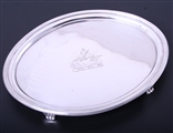 NAVAL INTEREST: A George III sterling silver salver