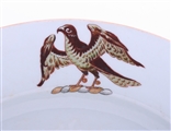 WILLES: A fine set of four Chinese armorial export porcelain circular dishes, Qianlong (1736-1795)