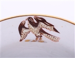 WILLES: A set of eight George III armorial soup bowls