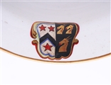 WILLES: A set of eight George III armorial soup bowls