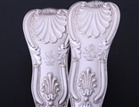 A good matched pair of King's pattern sterling silver basting spoons