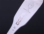 Three Irish William IV sterling silver fiddle pattern dessert forks