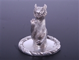 A Victorian heraldic sterling silver paperweight