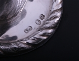 A Victorian heraldic sterling silver paperweight