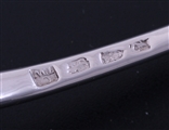 A fine George III sterling silver scallop shell ladle
