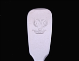 A Victorian fiddle pattern sterling silver table spoon