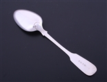 A Victorian fiddle pattern sterling silver table spoon