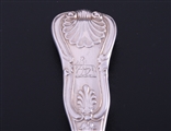 A set of 12 William IV King's pattern sterling silver table spoons