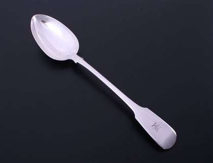 A George IV fiddle pattern sterling silver basting spoon