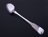 An Irish George III fiddle pattern sterling silver sifting spoon