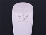 An Irish George IV fiddle pattern sterling silver table spoon