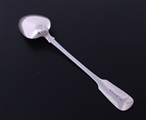 A Victorian fiddle pattern sterling silver basting spoon