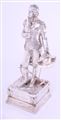 NELSON: A fine and rare Edwardian silver model of Admiral Lord Nelson