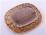 Exceptional Victorian gold and hardstone intaglio armorial brooch