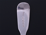 A George IV fiddle pattern sterling dessert spoon